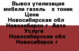 Вывоз утилизация мебели газель ,3х тоник › Цена ­ 500 - Новосибирская обл., Новосибирск г. Авто » Услуги   . Новосибирская обл.,Новосибирск г.